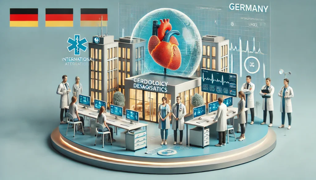 Современная клиника в Германии с кардиологическим оборудованием и профессиональными врачами.