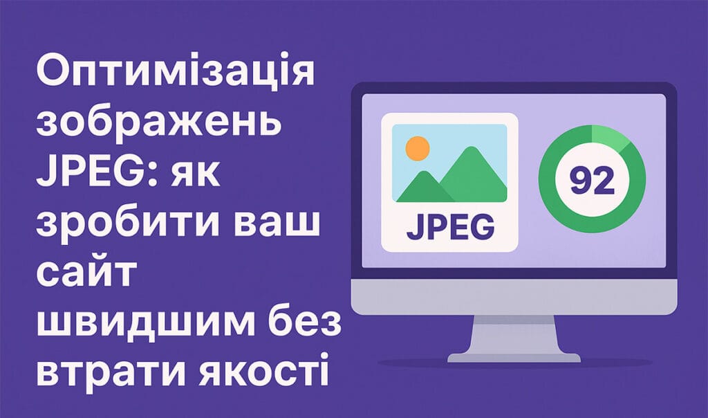 Оптимізація зображень JPEG — як пришвидшити сайт